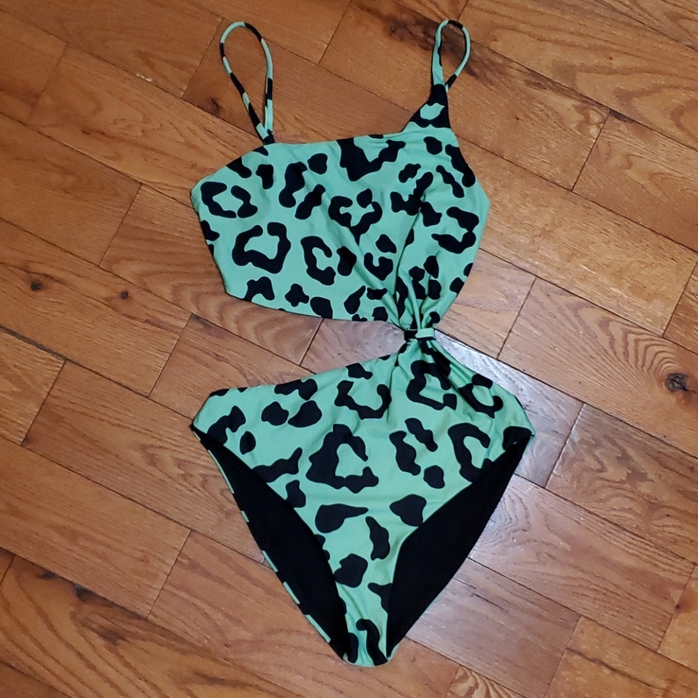 💚Beach Riot Leopard Print One Piece - Picture 4 of 9